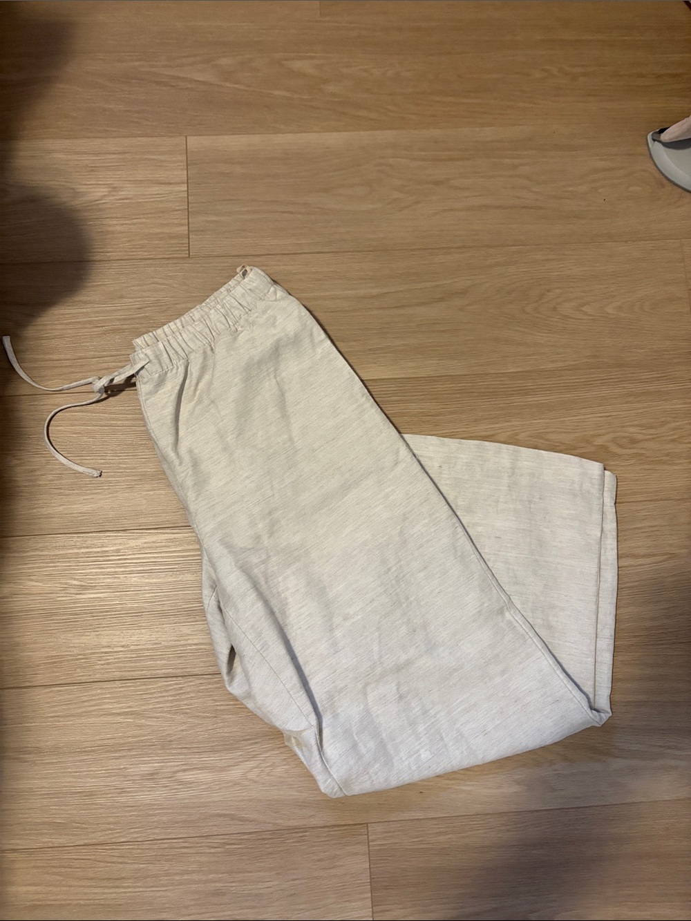 Aritzia high waited cruise linen pant
